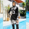 Maillots de Bain Trois pièces Maillot Anti UV Burkini Maillot de bain Femme Sports aquatiques Maillots de bain modestes Basique Couleur unie Normal Chemisier Maillots de bain nouveau Sportif Ethnique miniinthebox