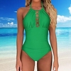 Maillots de Bain Une pièce Maillot de bain Femme Imprimé Couleur unie Floral Normal Body Maillots de bain Sportif Eté miniinthebox