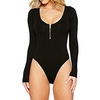 Maillots de Bain Une pièce Maillot de bain Femme Zip sur le devant Plein Normal Body Maillots de bain Sportif Eté miniinthebox