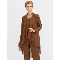 Manches Longues Manteaux / Vestes Mousseline de soie Mariage / Fête / Soirée Etoles de Femme Avec Billes / Drapée / Couleur Unie miniinthebox