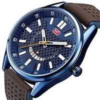 mini focus montre à quartz pour hommes analogique quartz élégant élégant étanche alliage pu cuir mode miniinthebox