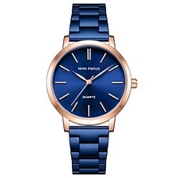 MINI FOCUS Montres à quartz pour Femme Analogique Quartz Tendance Minimaliste Mode Imperméable Créatif Métal Alliage Mode miniinthebox
