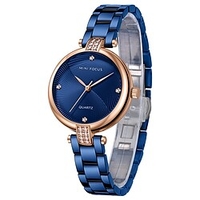 MINI FOCUS Montres à quartz pour Femme Analogique Quartz Tendance Mode Imperméable Acier Inoxydable Alliage Mode miniinthebox