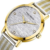 MINI FOCUS Montres à quartz pour Femme Analogique Quartz Tendance Mode Imperméable Acier Inoxydable Alliage Mode miniinthebox