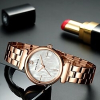 MINI FOCUS Montres à quartz pour Femme Analogique Quartz Tendance Mode Imperméable Créatif Acier Inoxydable Alliage Mode miniinthebox