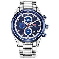 MINI FOCUS Montres à quartz pour Hommes Analogique Quartz Tendance à la mode Décontractée Imperméable Calendrier Alliage Cuir PU Mode miniinthebox
