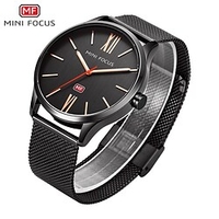 MINI FOCUS Montres à quartz pour Hommes Analogique Quartz Tendance à la mode Imperméable Alliage Alliage Mode miniinthebox