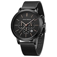 MINI FOCUS Montres à quartz pour Hommes Analogique Quartz Tendance à la mode Imperméable Calendrier Alliage Alliage Mode miniinthebox