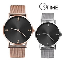mode hommes femmes montres en acier inoxydable hommes montre-bracelet à quartz montre-cadeau miniinthebox
