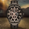 Montre à quartz calendrier résistant aux chocs pour hommes sport va-202 grand trou rond respirant ceinture montre hommes hommes montres miniinthebox