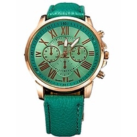 montre à quartz pour analogique quartz casual trois yeux six aiguilles mode femmes bande de cuir quartz analogique montre-bracelet de luxe mode or femmes montres bracelet montre miniinthebox