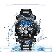 Montre Digitale pour Homme Hommes Analogique - Digitale Numérique Digitale Numérique Décontractée Calendrier Chronographe Fonction réveille Métal Silicone / Japonais / Phase de lune / Japonais miniinthebox