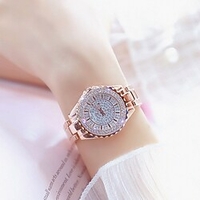Montres à quartz pour Femme Analogique Quartz Tendance Paillettes Luxe Mode Créatif Acier Inoxydable Acier Inoxydable Créatif / Un ans miniinthebox