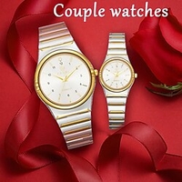 Montres à quartz pour Femme Hommes Analogique Quartz Tendance Mode Classique Imperméable Métal Acier Inoxydable Mode Aiguille miniinthebox