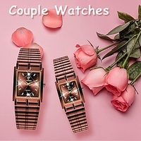 Montres à quartz pour Femme Hommes Analogique Quartz Tendance Paillettes Mode Luxe Imperméable Strass Métal Acier Inoxydable Mode Aiguille miniinthebox