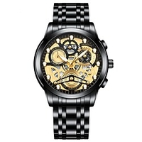 Montres à quartz pour Hommes Analogique Quartz Surdimensionné Style moderne Imperméable Calendrier Métal Acier Inoxydable Créatif miniinthebox