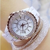 Montres-bracelets en cristal de luxe femmes dames en céramique blanche montre à quartz mode femmes montres dames montres-bracelets pour femme miniinthebox
