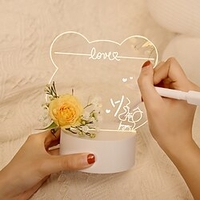note board 3d diy led night light 16 changement de couleur usb message board holiday light with pen usb message board decoration night lamp gift for children girlfriend miniinthebox