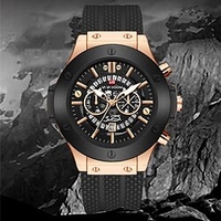 Nouveau calendrier creux montre pour hommes étanche bracelet en silicone montre pinduoduo sport sport montre pour hommes miniinthebox