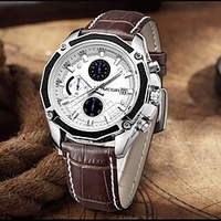 nouvelle montre pour hommes megir multi-fonction explosion sports chronographe calendrier petite montre pour hommes à trois broches miniinthebox