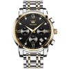 OLEVS Montres à quartz pour Homme Hommes Analogique Quartz à la mode Style moderne Grand Cadran Date du jour Métal Acier Inoxydable miniinthebox