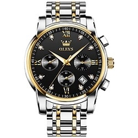 OLEVS Montres à quartz pour Homme Hommes Analogique Quartz à la mode Style moderne Grand Cadran Date du jour Métal Acier Inoxydable miniinthebox