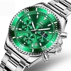 OLEVS Montres à quartz pour Homme Hommes Analogique Quartz à la mode Style moderne Grand Cadran Date du jour Métal Acier Inoxydable miniinthebox