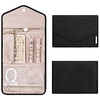 Organisateur de bijoux de voyage rouleau étui à bijoux pliable pour voyage-bagues colliers bracelets boucles d