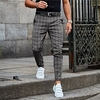 pantalons souples respirants sportifs pour hommes décontractés pour hommes pantalons de week-end"idiens en treillis imprimé sur toute la longueur gris miniinthebox