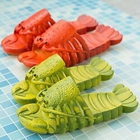 Pantoufles de maison en forme de homard pour femmes/hommes/enfants,  sandales d