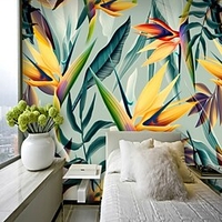 papier peint mural autocollant mural couvrant impression adhésif requis tropical feuille de palmier toile décor à la maison miniinthebox