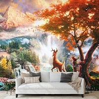 Paysage papier peint mural magique forêt revêtement mural autocollant peler et coller amovible pvc/vinyle matériel auto-adhésif/adhésif requis décoration murale pour salon cuisine salle de bain miniinthebox