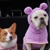 Peignoir pour animaux de compagnie en velours corail séchage rapide vêtements pour chiens amazon teddy fadoukeji pyjama de maison nouveau miniinthebox
