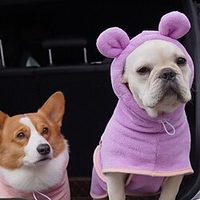 Peignoir pour animaux de compagnie en velours corail séchage rapide vêtements pour chiens amazon teddy fadoukeji pyjama de maison nouveau miniinthebox