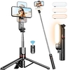 Perche à selfie stable avec lumière d
