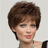 perruques brunes pour femmes perruque synthétique droite naturelle droite droite coupe de lutin avec frange perruque courte brun noir cheveux synthétiques brun strongbeauty miniinthebox