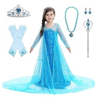 Princesse Elsa Reine des Neiges Robe Robe de demoiselle d