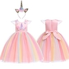Princesse Licorne Costume de Cosplay Bal Masqué Robe de demoiselle d