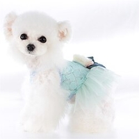 printemps nouvelle sucette vêtements pour chiens été mince dentelle pour animaux de compagnie amour moelleux miniinthebox