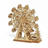 Puzzles en bois 3d modèle bricolage grande roue puzzle jouet cadeau pour adultes et adolescents cadeau de noël/anniversaire miniinthebox
