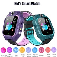 Q19 enfants montre intelligente insérée carte sim enfants bls positionnement montre sos double caméra smartwatch pour garçons filles cadeau de noël miniinthebox
