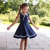 Robe Fille Robe Débardeur Enfants Petit Rayé Couleur unie Uniforme d