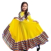 Robe Fille Robe Trapèze Enfants Petit Rayé Couleur du"idien Patchwork Garniture en dentelle Jaune Coton Asymétrique Manches 3/4 Magnifique Le style mignon Robes Printemps Eté Standard 2-8 ans miniinthebox