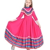 Robe Fille Robe Trapèze Enfants Petit Rayé du"idien Patchwork Garniture en dentelle Fuchsia Coton Asymétrique Manches 3/4 Magnifique Le style mignon Robes Printemps Eté Standard 2-8 ans miniinthebox
