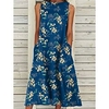Robe mi-longue Femme Robe casual Sans Manches Automne Printemps Eté - Mode Robe chic Poche Imprimer Floral du"idien Rendez-vous Vacances 2023 Noir Blanche Rose Claire Bleu S M L XL miniinthebox