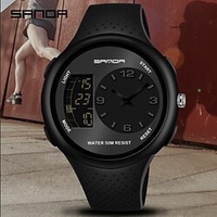 Sanda hommes sport personnalisé 50m étanche étudiant montres à la mode multifonctionnel lumineux extérieur montre électronique 763 miniinthebox