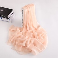 Sans Manches Châles / Echarpes Crêpe Mariage / Fête / Soirée Etoles de Femme / Foulards pour Femme Avec Couleur Unie miniinthebox