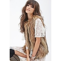 Sans Manches Vestes Fausse Fourrure Mariage / Fête / Soirée Etoles de Femme Avec Couleur Unie miniinthebox