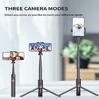 Selfie stick trépied portable tout-en-un 1, 3 mètre en direct streaming téléphone universel 360 invisible portable voyage support extensible miniinthebox