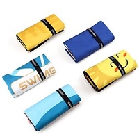 serviette de plage en microfibre imprimé absorbant à séchage rapide serviette de bain serviette de plage en polaire double face miniinthebox